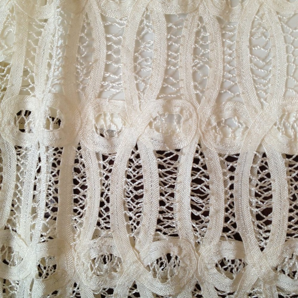 Carole Little Ivory Lace Crochet Maxi Dress NWT - Picture 12 of 12